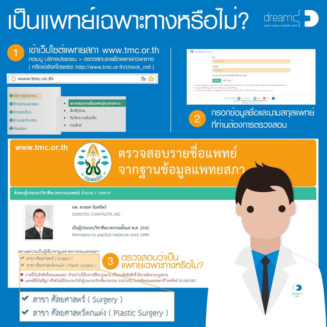 แพทย์เฉพาะทาง ศัลยกรรมตกแต่ง